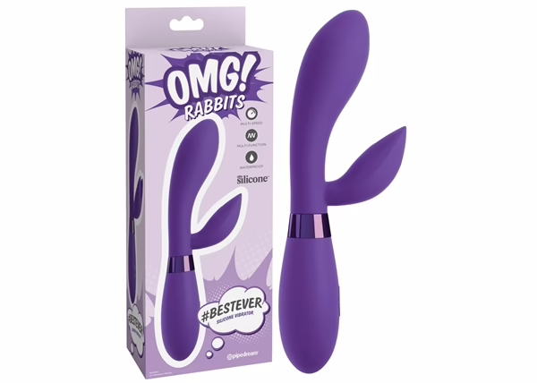 OMG! Rabbits Bestever Silicone Vibrator - Purple