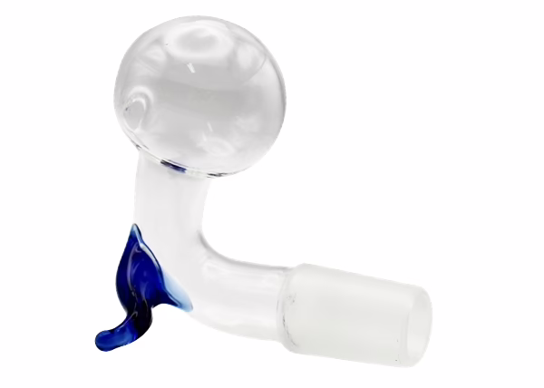 5ct 3" Glass on Glass Oil Burner Adapter with Handle