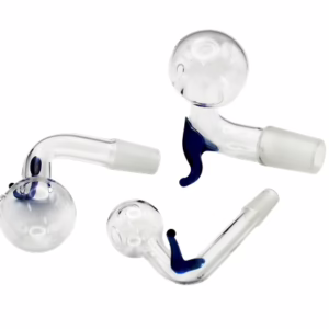 5ct 3" Glass on Glass Oil Burner Adapter with Handle