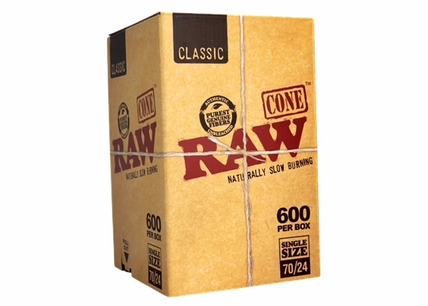 Raw Classic Bulk 70/24 Dogwalker Cones - 600ct