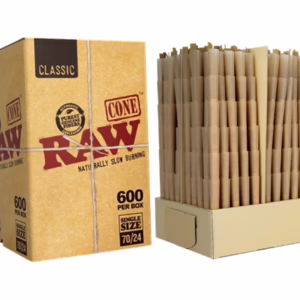 Raw Classic Bulk 70/24 Dogwalker Cones - 600ct