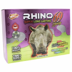 Rhino 69 Super Long Lasting Male Enhancement Honey 12pk