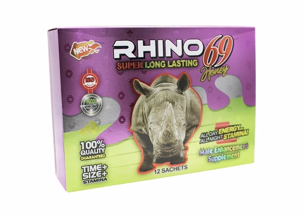 Rhino 69 Super Long Lasting Male Enhancement Honey 12pk
