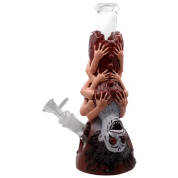 10" Scary Demon Lady Beaker Water Pipe