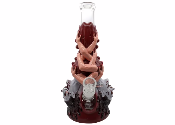 10" Scary Demon Lady Beaker Water Pipe