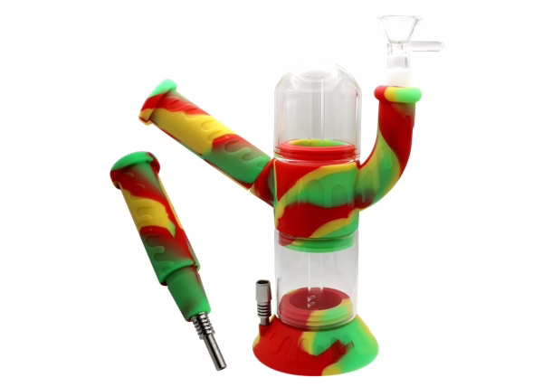 8" Silicone Roboto Hybrid Nectar Collector Water Pipe