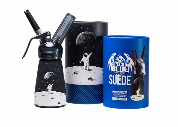 Special Blue Suede HALF PINT Pro Dispenser – Astronaut