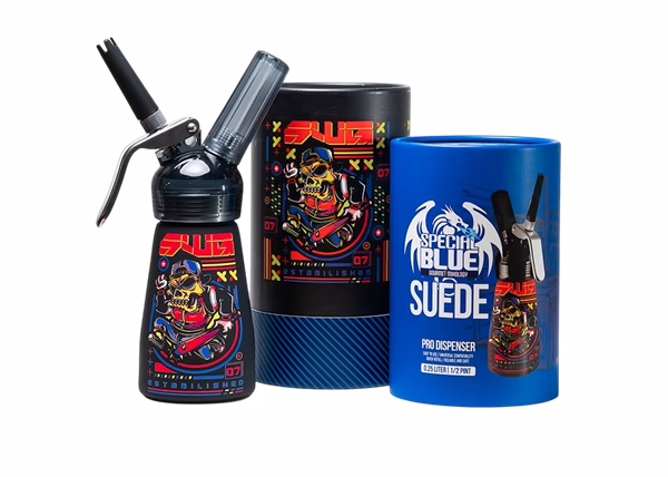 Special Blue Suede HALF PINT Pro Dispenser – Cyber Punk