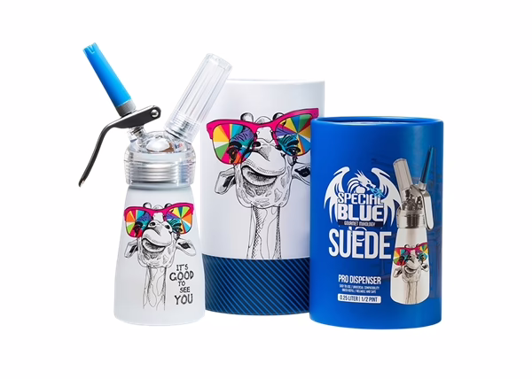 Special Blue Suede HALF PINT Pro Dispenser – Giraffe