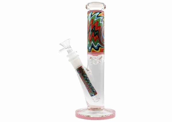 9" Wig Wag Sparkle Straight Water Pipe