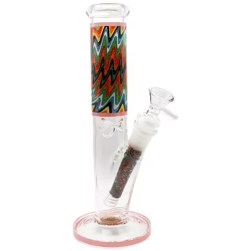 9" Wig Wag Sparkle Straight Water Pipe