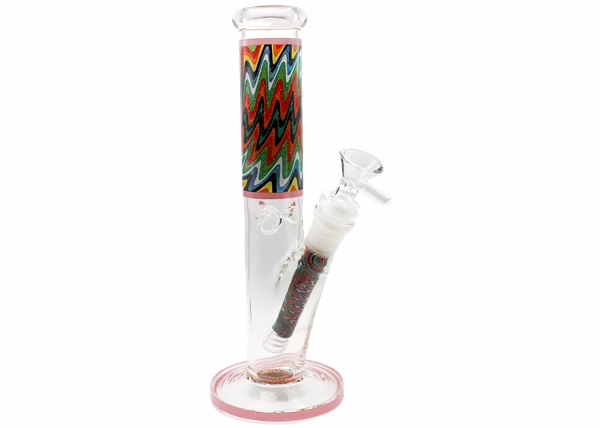 9" Wig Wag Sparkle Straight Water Pipe