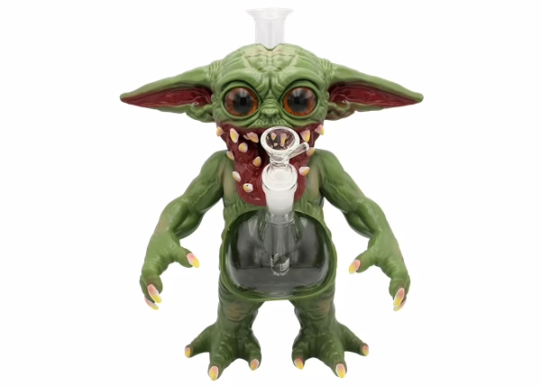 12" Zombie Baby Yoda PVC Water Pipe