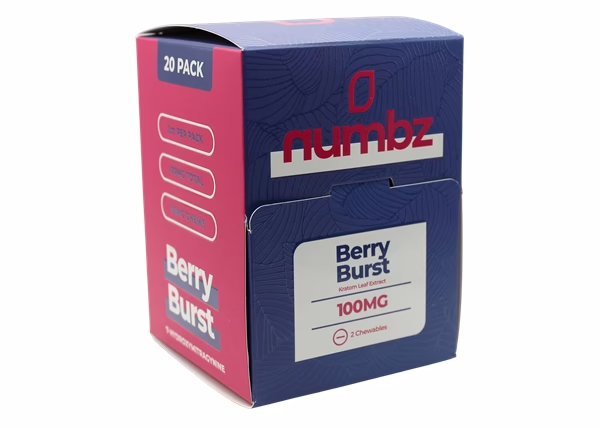 Numbz Berry Burst 7-OH 100mg 2-Tablet 20pk