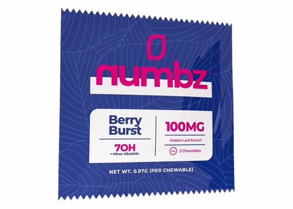 Numbz Berry Burst 7-OH 100mg 2-Tablet 20pk