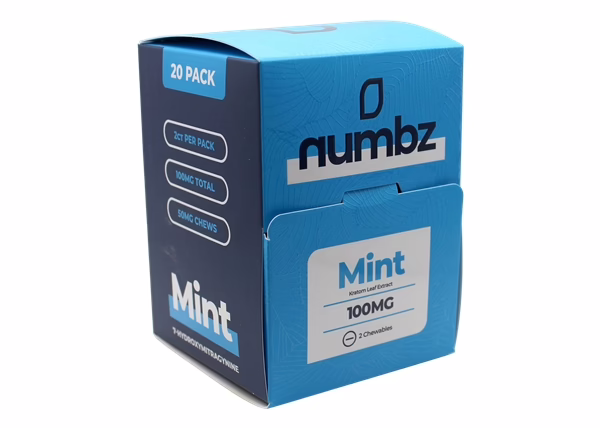 Numbz Mint 7-OH 100mg 2-Tablet 20pk