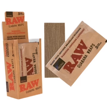 RAW Guarana Caffeine Wraps 25pk