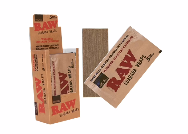 RAW Guarana Caffeine Wraps 25pk