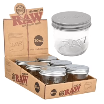 Raw 10oz Mason Jars 6pk