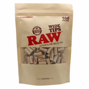 Raw Pre-Rolled Wide Tips 180pk