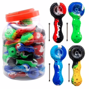 Silicone Honeycomb Bee Hand Pipe 25pk
