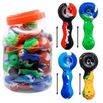 Silicone Honeycomb Bee Hand Pipe 25pk