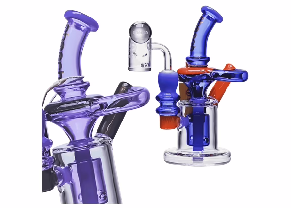 6″ Cheech Builder Block Recycler Water Pipe