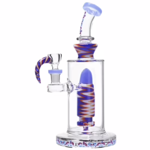 10" Cheech Colorful Zig-Zag Rocket Ripper Water Pipe