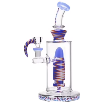 10" Cheech Colorful Zig-Zag Rocket Ripper Water Pipe