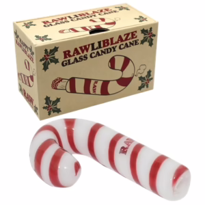 RAWliblaze Glass Candy Cane Cone Holder