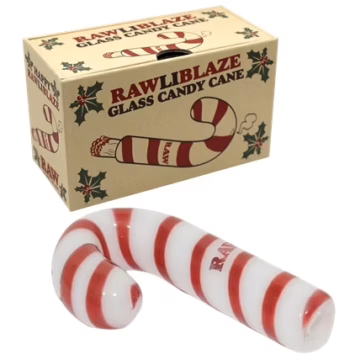 RAWliblaze Glass Candy Cane Cone Holder