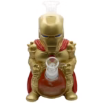 9" Gold Iron Man Water Pipe
