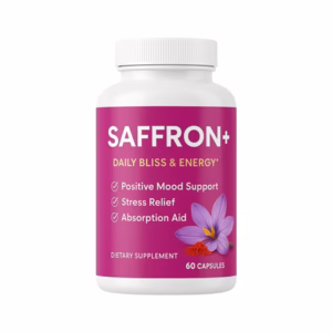 Saffron – Natural Mood Support, Stress Relief & Energy Boost - 60 Capsules
