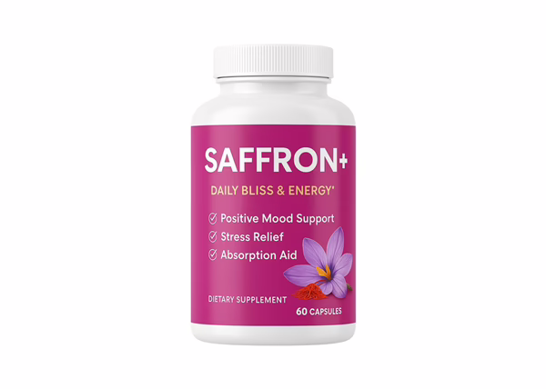Saffron – Natural Mood Support, Stress Relief & Energy Boost - 60 Capsules