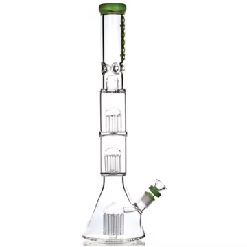 19" Cheech Triple Tree Perk Beaker Water Pipe