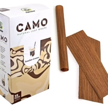 Afghan Hemp Camo Self-Rolling Natural Leaf Wraps