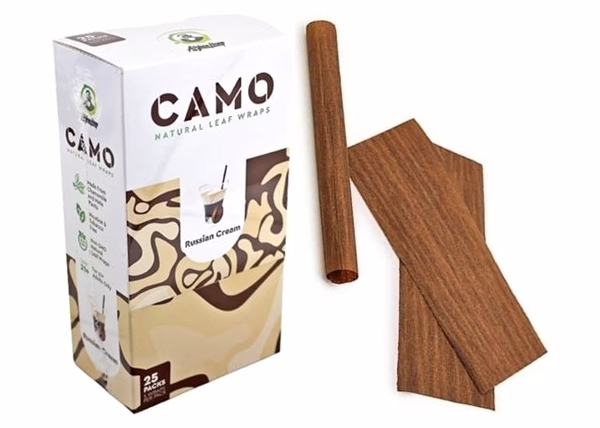 Afghan Hemp Camo Self-Rolling Natural Leaf Wraps