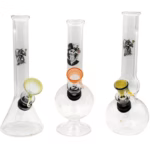 4ct 7" Mini Decal Water Pipe Assortment