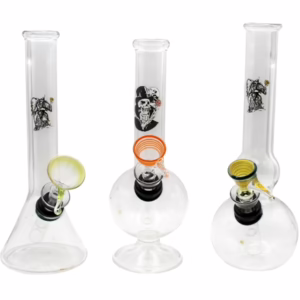 4ct 7" Mini Decal Water Pipe Assortment