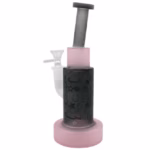 9" Frosted Spaced Out Etched Water Pipe