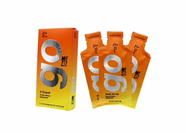 Mit45 GoGel 2.0 Liquid Kratom Shot Pouches 12pk