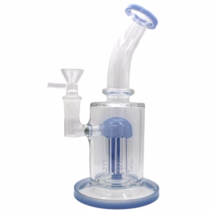 8" Tree Perk Color Rim Curve Water Pipe