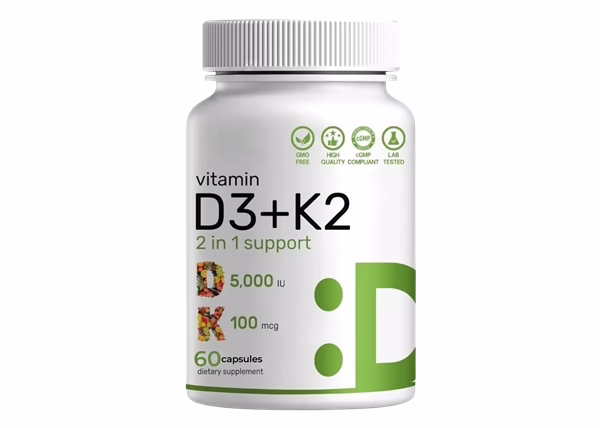 Vitamin D3 + K2 - 60 Capsules
