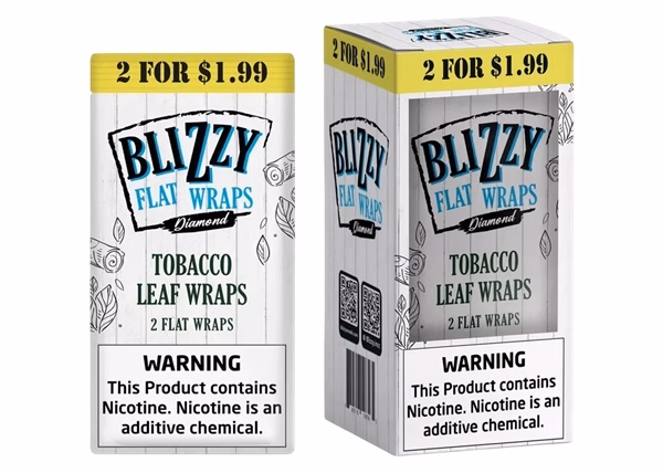 Blizzy Flat Wraps - Tobacco Leaf Wraps