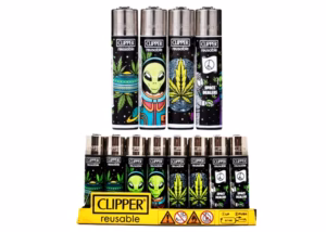 Clipper Lighter – Alien Leaves 48pk