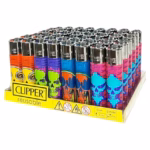 Clipper Lighter – Natural Skull 48pk