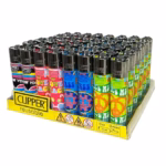 Clipper Lighter – Psychedelic Peace and Love 48pk