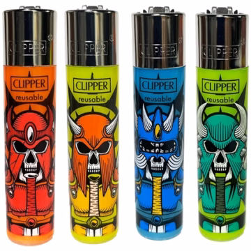 Clipper Lighter – Skulls Mix 48pk