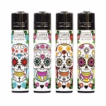 Clipper Lighter – Sugar Skulls 48pk