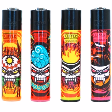 Clipper Lighter – Summer Skull 48pk